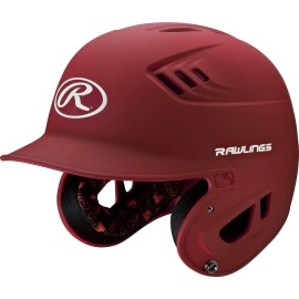 Rawlings R16 Velo Baseball Batting Helmet Senior 6 78 7 58 Matte Scarlet