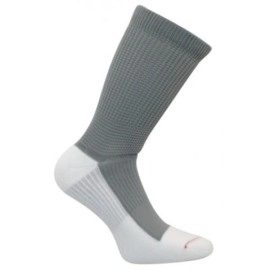 Caresox CS 0156-20 Leg Constriction Free Crew Compression Drystat Socks- Grey - Large