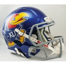 Kansas Jayhawks Deluxe Replica Speed Helmet - Special Order