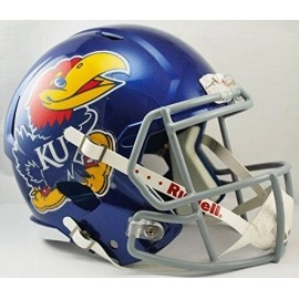 Kansas Jayhawks Deluxe Replica Speed Helmet - Special Order