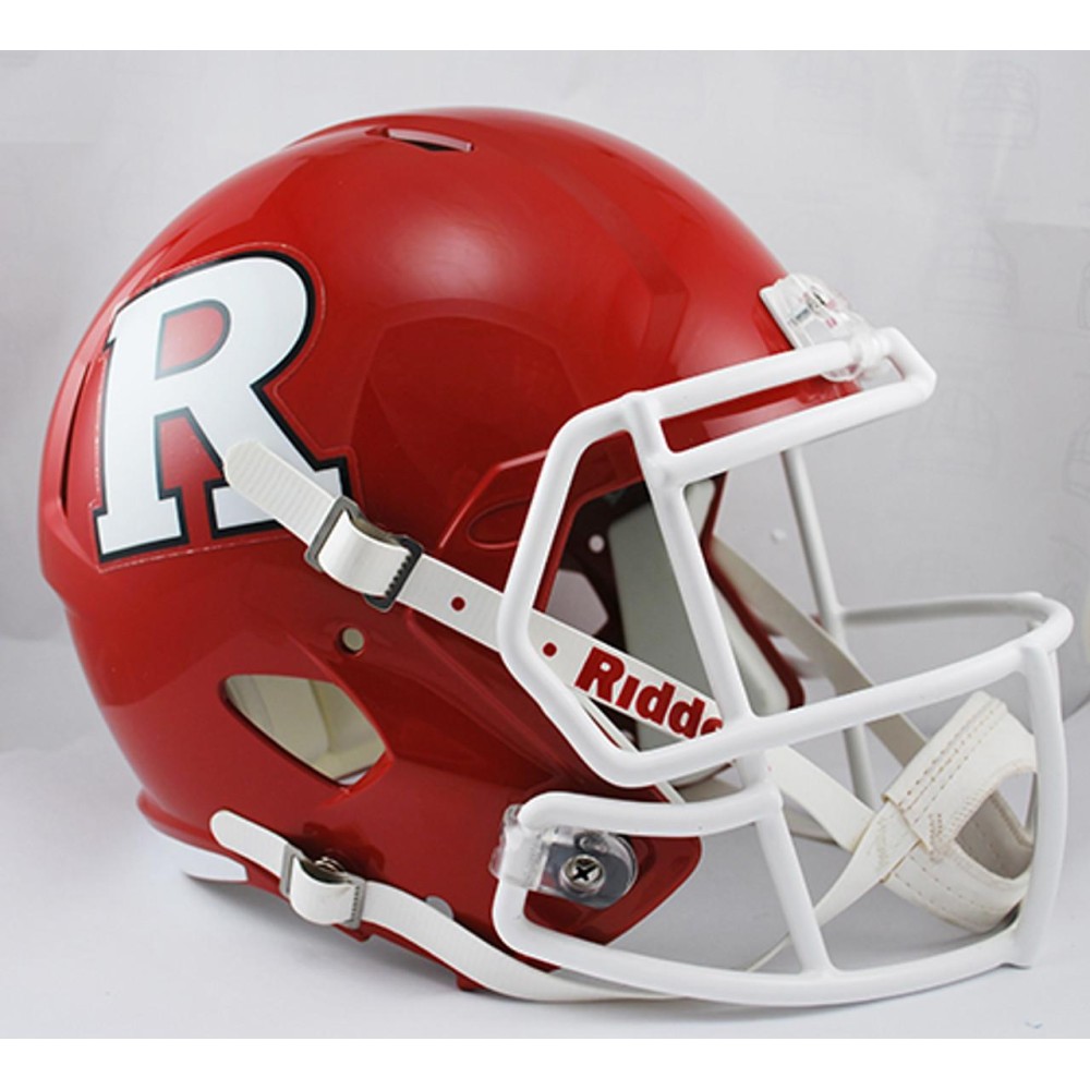 Rutgers Scarlet Knights Deluxe Replica Speed Helmet - Special Order