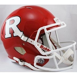 Rutgers Scarlet Knights Deluxe Replica Speed Helmet - Special Order