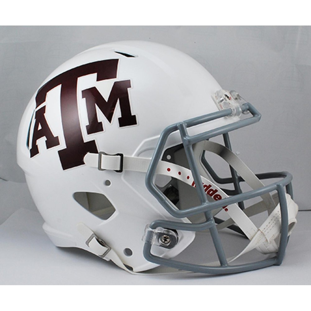 Texas A&M Aggies Deluxe Replica Speed Helmet - White - Special Order