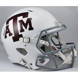 Texas A&M Aggies Deluxe Replica Speed Helmet - White - Special Order