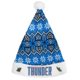 Forever collectibles NBA Oklahoma city Thunder Santa Hat, Team colors, One Size