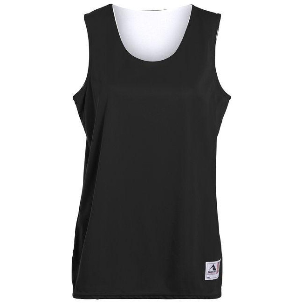 Ladies Wicking Polyester Reversible Sleeveless Jersey - gOLD WHITE - 2XL(D0102H7Y898)