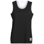 Ladies Wicking Polyester Reversible Sleeveless Jersey - gOLD WHITE - 2XL(D0102H7Y898)