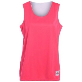Ladies Wicking Polyester Reversible Sleeveless Jersey - gOLD WHITE - 2XL(D0102H7Y87X)