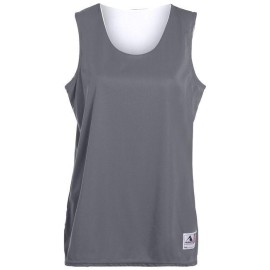 Ladies Wicking Polyester Reversible Sleeveless Jersey - gOLD WHITE - 2XL(D0102H7Y8R6)