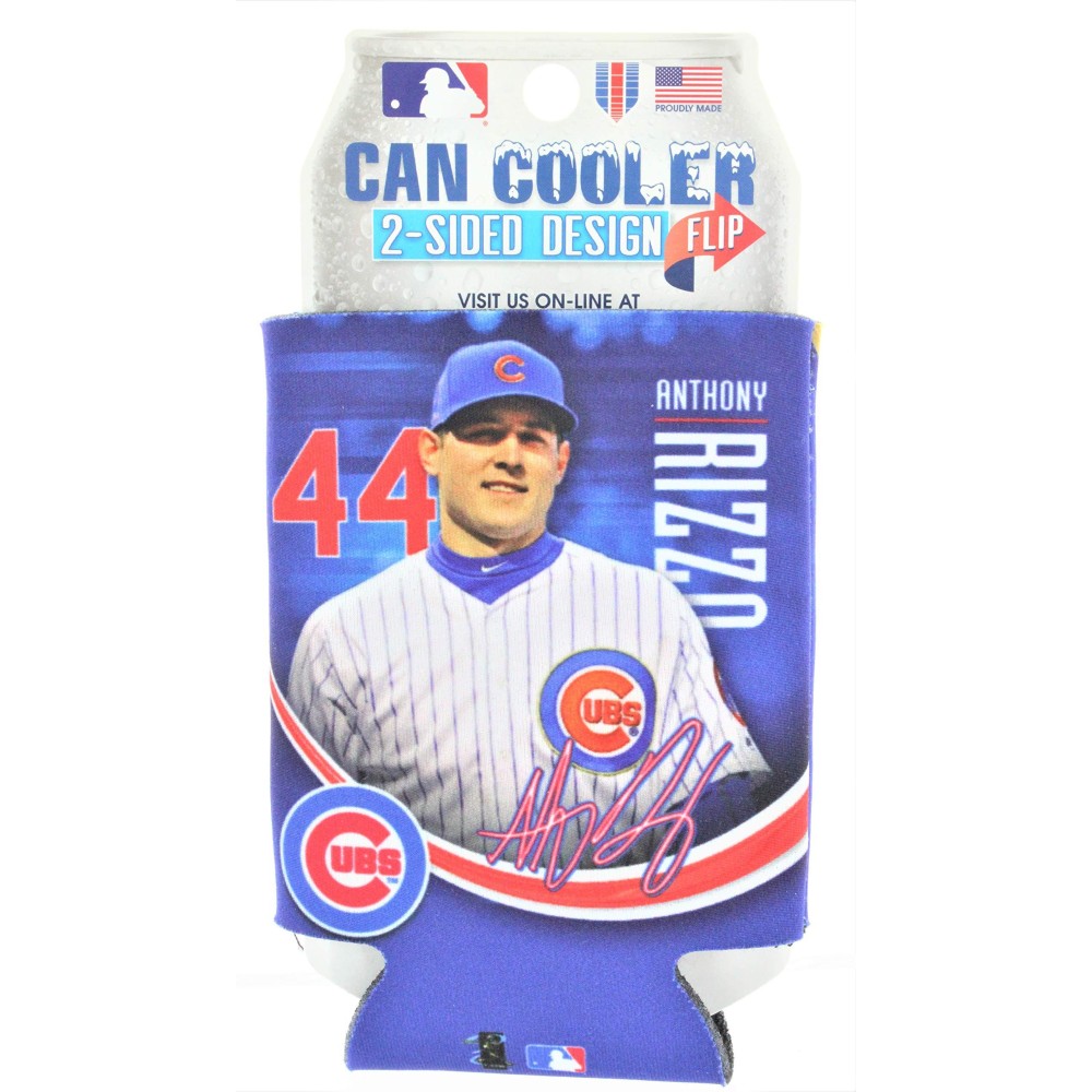 Wincraft Mlb Chicago Cubs Can Cooler Anthony Rizzo Design One Size Team Color