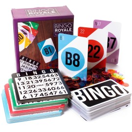 Royal Bingo Supplies Bingo Game Set For Adults Seniors And Family 1000 Chips 100 Cards Jumbo Deck Of Calling Cards Calli