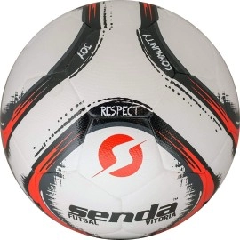 Senda Vitoria Premium Match Futsal Ball Fair Trade Certified Redgrey Size 4 Ages 13 Up