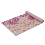 Gaiam Yoga Mat Classic Print Non Slip Exercise Fitness Mat For All Types Of Yoga Pilates Floor Workouts Hamsa 4Mm