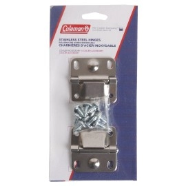 Coleman Replacement Cooler Hinges 2Pack Stainless Steel Hinges For Damaged Coleman Coolers 2 Steel Hinges 8 Mounting Scre