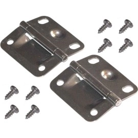 Coleman Replacement Cooler Hinges 2Pack Stainless Steel Hinges For Damaged Coleman Coolers 2 Steel Hinges 8 Mounting Scre