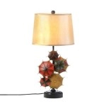 Accent Plus 10017286 Colorful Umbrella Table Lamp, Multicolor