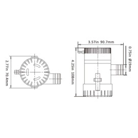 Seaflo 01Series 500 Gph Bilge Pump 12V 4Year Warranty