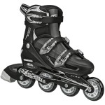 Roller Derby Vtech 500 Inline Skates With Adjustable Sizing For Kids Teens And Adults Large 69 Black