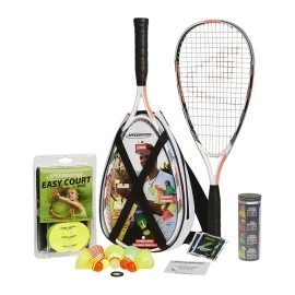 Speedminton S900 Set Original Speed Badmintoncrossminton Professional Set With 2 Carbon Rackets Incl 5 Speeder Playing Fiel