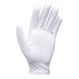 Titleist Perma Soft Golf Glove Mens Reg Lh Pearl Whitemedium Worn On Left Hand