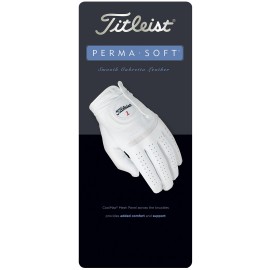 Titleist Perma Soft Golf Glove Mens Reg Lh Pearl Whitex Large Worn On Left Hand