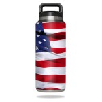 MightySkins YERABOT36-American Flag Skin for Yeti Rambler 36 oz Bottle Wrap Cover Sticker - American Flag