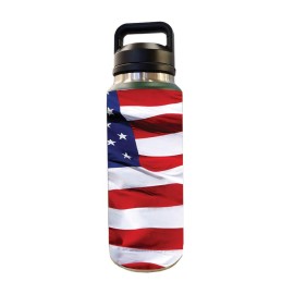 MightySkins YERABOT36-American Flag Skin for Yeti Rambler 36 oz Bottle Wrap Cover Sticker - American Flag