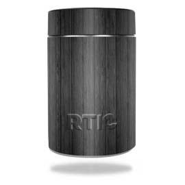 MightySkins RTCAN-Black Wood Skin for RTIC Can 2016 Wrap Cover Sticker - Black Wood