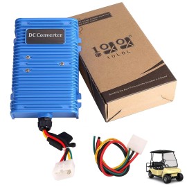 10L0L Golf Cart Voltage Reducer Voltage Converter Regulator Dc Power Reducer 30 Amp 360 Watt 36V48V To 12V Compatible With Cl