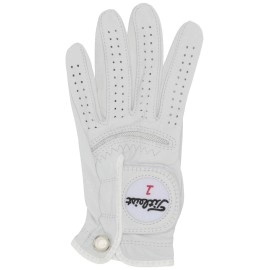 Titleist Perma Soft Golf Glove Womens Reg Lh Pearl Whitelarge Worn On Left Hand