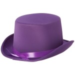 Loftus Dumb And Dumber Felt Style Top Hat Purple Costume Top Hat