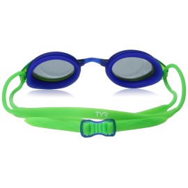 Tyr Junior Blackhawk Racing Googles Smokefluro Greenblue One Size