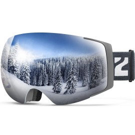 Zionor X4 Ski Goggles Magnetic Lens Snowboard Goggles For Men Women Adult Snow Goggles Antifog Uv Protection