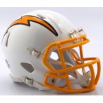 Nfl San Diego Chargers Helmet Mini Speedhelmet Replica Mini Speed Style Color Rush Team Colors One Size