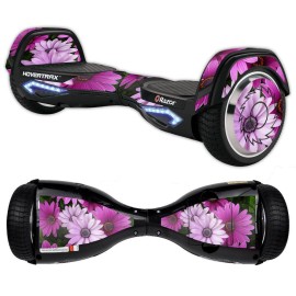 MightySkins RAHOV2-Purple Flowers Skin Decal Wrap for Razor Hovertrax 2.0 Hover Board Scooter - Purple Flowers
