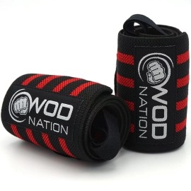 Wod Nation Wrist Wraps For Weightlifting 12 Professional Gym Wrist Straps Wthumb Loop Men Women Wrist Support Wraps For