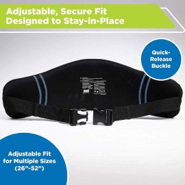 Aqua Fitness Deluxe Flotation Belt Adult Water Aerobics Equipment For Pool Black