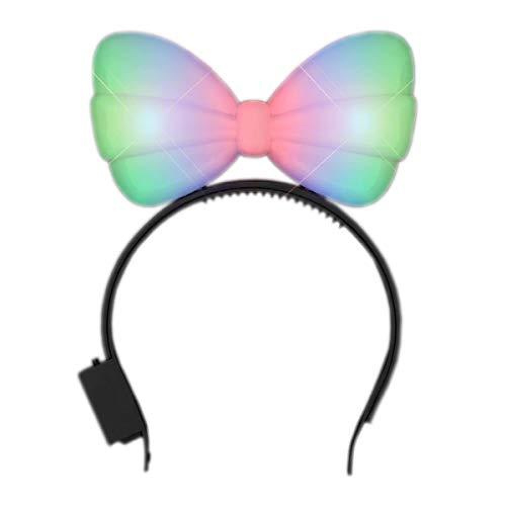 blinkee Light Up Hard Shell Bow Headband Multicolor by