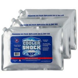 Cooler Shock Ice Packs For Cooler Long Lasting Reusable Freezer Packs For Coolers Cooler Ice Packs For Camping Gear Fishing