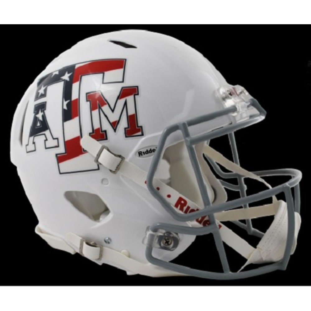 Texas A&M Aggies Revolution Speed Pro Line Helmet - Stars & Stripes - Special Order