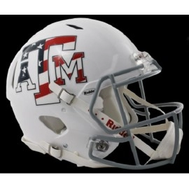 Texas A&M Aggies Revolution Speed Pro Line Helmet - Stars & Stripes - Special Order
