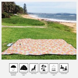 Exact Design Multi Use Waterproof Extra Large Mat Blanket For Picnic Beach Baby Pets Camping And Travel 79X79 Foldable