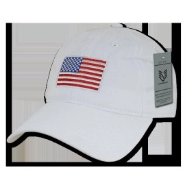 Rapid Dominance A03-USA-WHT Relaxed Graphic Cap Original USA Flag - White