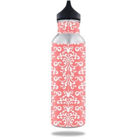 MightySkins BOKE12ST-Coral Damask Skin for BottleKeeper 12 oz Standard Wrap Cover Sticker - Coral Damask