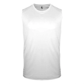 C2 Sport Youth Sleeveless T-Shirt - White, XL