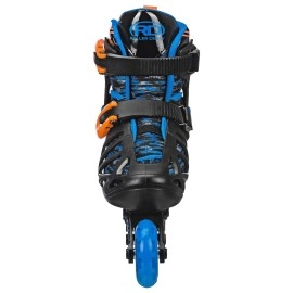 Roller Derby Tracer Boys Adjustable Inline Medium 25 Blackblueorange Tracer