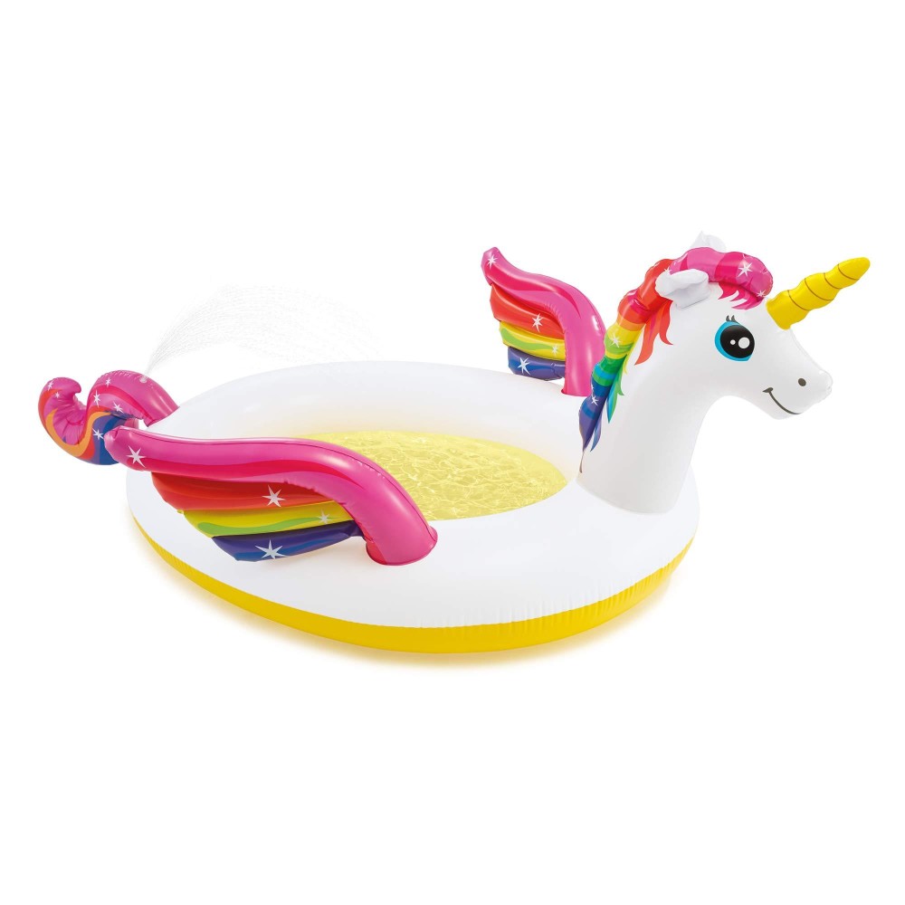 Intex Mystic Unicorn Spray Pool Inflatable Pool White