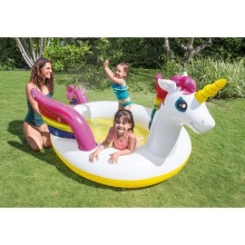 Intex Mystic Unicorn Spray Pool Inflatable Pool White