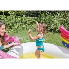 Intex Mystic Unicorn Spray Pool Inflatable Pool White