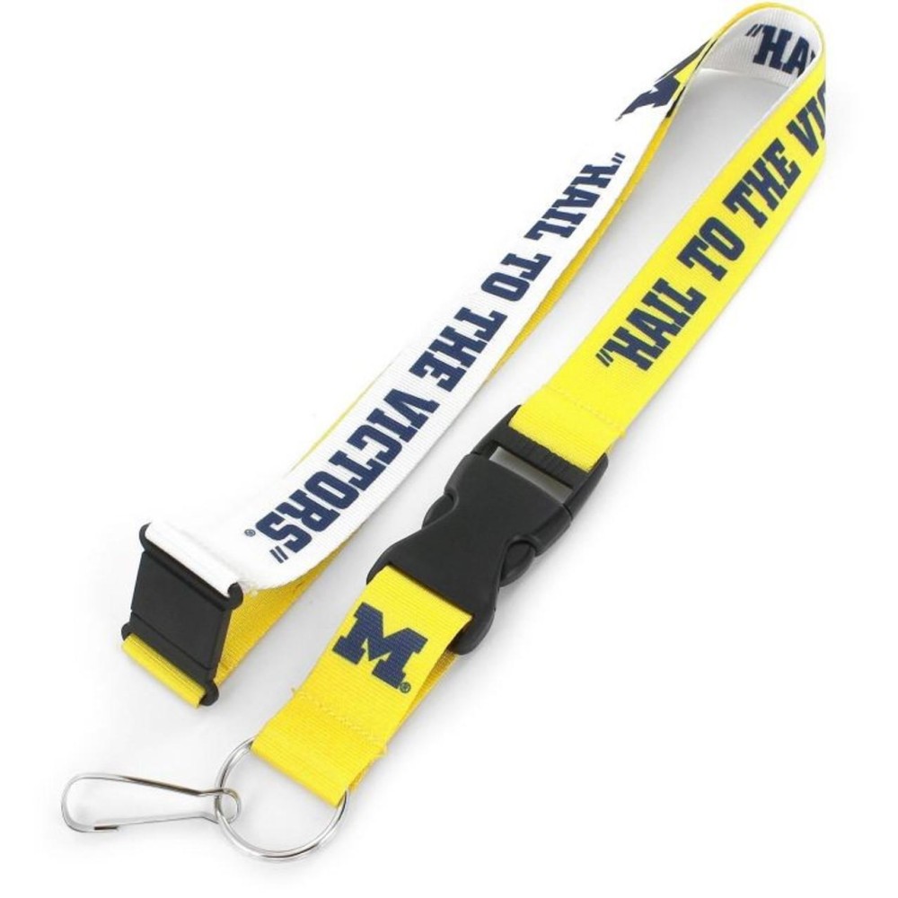 Michigan Wolverines Lanyard Breakaway Style Slogan Design